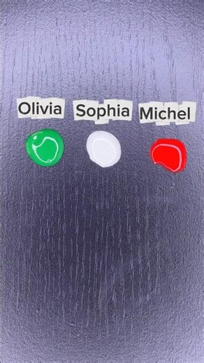 What color will your name create?❤️🤍💚#satisfying#mixart#NameToColor