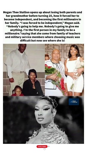Megan Thee Stallion’s Powerful Story 😳 From Loss to First Family Millionaire #fyp #ytshorts #fypage