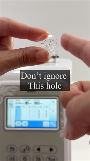 This tiny hole fixes bobbin winding