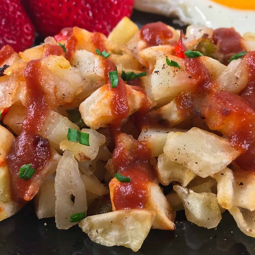 Frozen Diced Hash Browns in Air Fryer (Frozen Diced Potatoes Recipe)