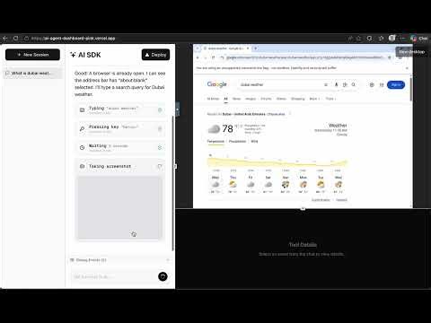 AI Agent Dashboard Demo | Computer Use AI (Next.js + Claude + Vercel Sandbox)
