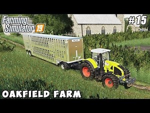 Buying and feeding cows, harvesting oats | Farming on Oakfield Farm | FS19 | Timelapse #15