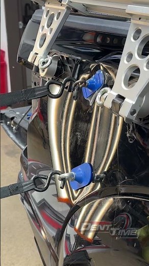 Power Pulling Big Dent On Aluminum: Advanced PDR #paintlessdentrepair