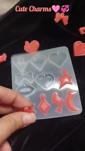 Cute Pink Charm Art 💗 | Handmade Aesthetic Mini Charms | Satisfying Craft Process✨#art #diy #shorts