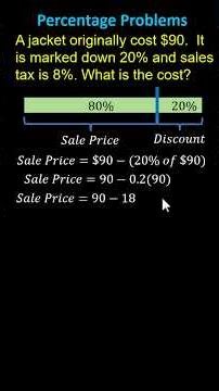 Percent Problem: Determine a Cost After a Discount and Sales Tax (7RPA3)