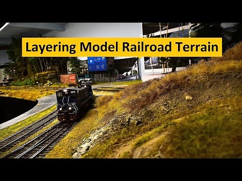 Layering Realistic Landscape for the Model Railroad # 351 | Scenery Series # 7 | Boomer Diorama