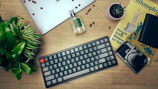 keychron K8pro QMK客制化机械键盘实机展示