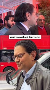 “You’re a sold out journalist, I don’t want to talk to you” PTI leader Salman Akram Raja responds to journalist Saleh Zafar, sparking intense moments on camera. | Farid Qureshi