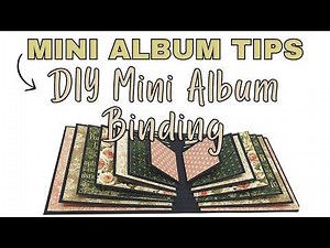 Mini Album Tips #9 - DIY Mini Album Binding l Bookbinding l Mini Album Tutorial