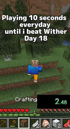 Playing 10 seconds everyday until i beat Wither Day 18 #minecraft