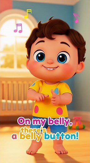 Belly Button Song 🎵 | Fun Dance & Learn for Toddlers