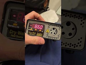 Steris Century V120 temperature calibration with oil bath/dry well device