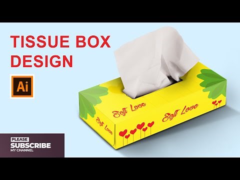 Tissue Box Packaging Design in Illustrator Tutorial | Packaging Layout