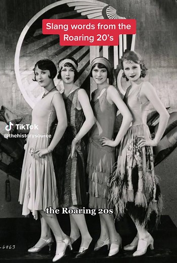Besides the amazing fashion and glamorous parties the Roaring 20’s had some pretty memorable slang. Here’s 7 slang words worthy of making a comeback today. #historytok #history #historian #roaring20s #1920s #vintagefashion #historybuff #slang #historymemes #trending #historyfacts #todayilearned #interestingfacts #historytiktok