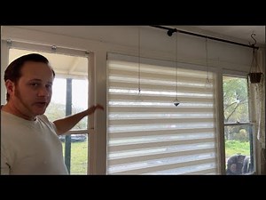 HOTSOON Cordless Zebra Blinds Install & Review! Super Easy Install!