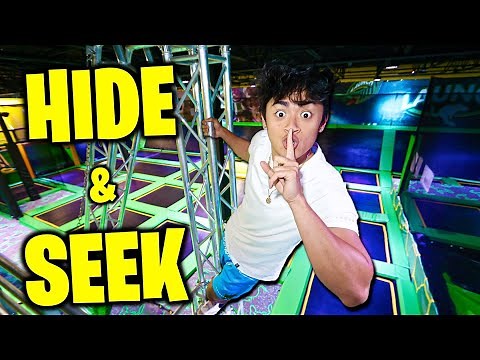 HIDE AND SEEK in TRAMPOLINE PARK