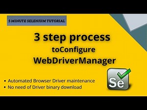 Configure WebDriverManager in Selenium