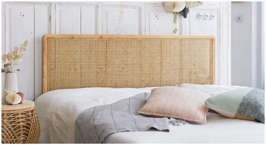 DIY : voici comment fabriquer une tête de lit en cannage facilement !