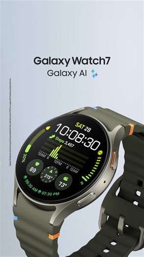 Get the info you need to perform like a pro every day using Energy Score with Galaxy AI on Galaxy Watch7. | Samsung