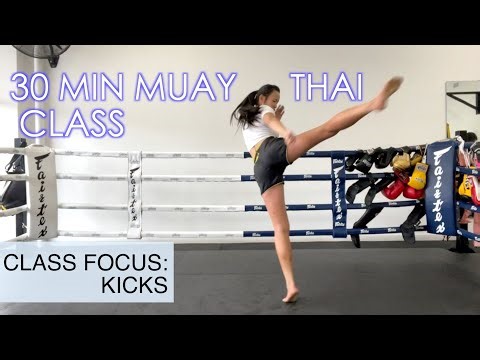 FULL MUAYTHAI CLASS: Kicks | No Equipment | 30 Mins