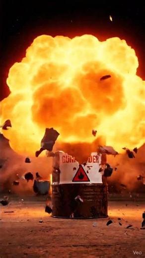 MEGA EXPLOSION! 🔥 Gunpowder-Filled Barrel Detonation ASMR (BOOM Sound)