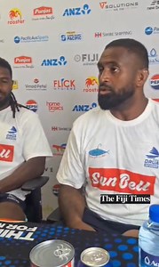 #FijiTimesSports Swire Shipping Fijian Drua Co-captains Frank Lomani and Temo Mayanavanua held a press conference ahead of their clash with the Skipper Select XV on Friday. 🎥 REINAL CHAND | The Fiji Times