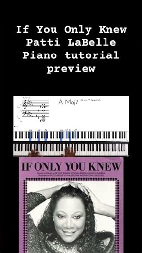Quick look at If Only You Knew - Patti LaBelle! Full Tutorial available!