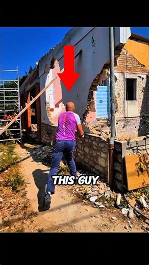 This Old House Wall Refused to Come Down! 😳🏠