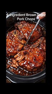 Easy 4-Ingredient Brown Sugar Pork Chops Recipe