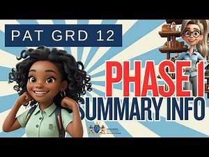 Grade 12 CAT PAT 2026 - IMPORTANT! Summary of information and source table links