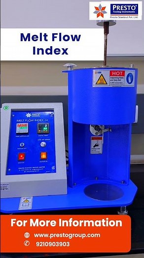Melt Flow Index Tester | MFI Tester| #Presto #MFItester #PlasticTesting
