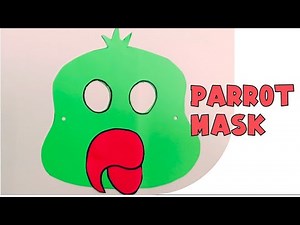 Parrot face mask | bird mask | parrot mask