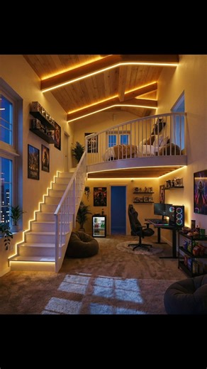 Kou Yang on Instagram: "Two Floors in a Tiny Room?! #TinyRoom #TwoStoryRoom #RoomMakeover"