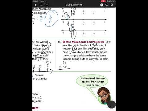 Lesson 9-7 Estimate Fraction Sums and Differences EnVision Math Grade 4