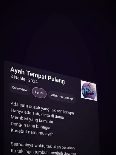 Ayah Tempat Pulang by 3 Nahla: Meaning and Lyrics