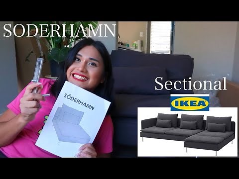 IKEA Soderhamn Sectional Couch! Full assembly!! Step By Step!