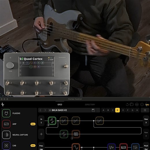 Bryce Vaughn on Instagram: "V2 IS FINALLY HERE. With the new capture technology, this is my most accurate replica of my board yet. Made to be used with SCENE MODE. From compressors, to drives, to bass microsynths, this pack has it all. GET THERE HERE: BAVMUSIC.COM OR LINK IN BIO #quadcortex #worship #bass"
