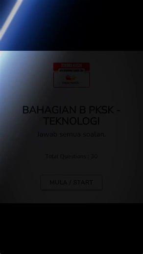 Calon wajib menguasai ilmu pengetahuan berkaitan dengan teknologi terutamanya teknologi maklumat, Internet, AI, media sosial dan lain2. Kuasai pengetahuan asas tentang komputer. Ada diajar di sekolah bermula Tahun 4 dalam mata pelajaran RBT Ilmu asas komputer. Ilmu asas Internet dan lain2. Juga ambil tahu tentang keselamatan siber. 60 soalan kuiz online tentang teknologi maklumat, Internet dan Media Sosial untuk latih tubi. Ada dalam Set PKSK 2025 Cikgu Marza Cikgu Marza #pksk #pksk2025 #ukkm #u