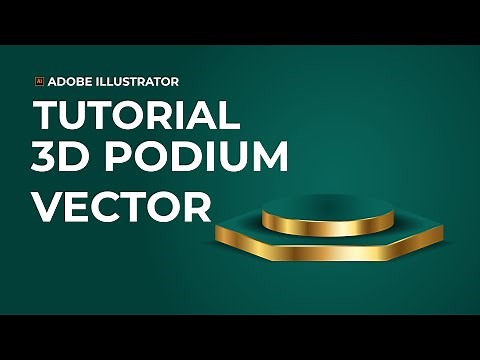 Tutorial 3d podium illustrator 2021 | Freepik