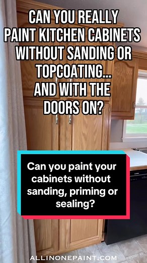 Paint Kitchen Cabinets Without Sanding, Priming, or Topcoating?