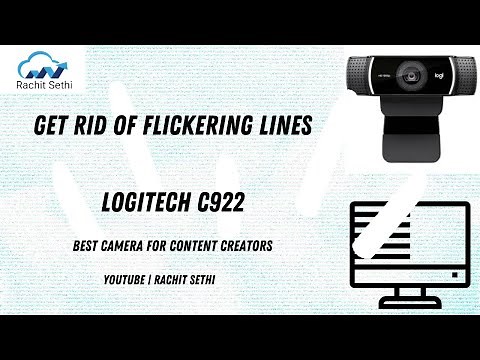 🆕Remove Flickering Lines Logitech C922 Pro Stream Webcam & How To Fix Logitech Webcam Flicker Video