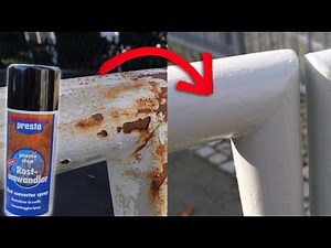 Paint directly onto rust/ rusty metal - presto Rust converter spray