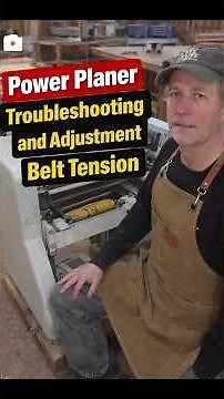 🟨⬜ THICKNESS PLANER TROUBLESHOOTING & ADJUSTMENT GUIDE | belt tension and roller pressure FAST! ⬜🟨