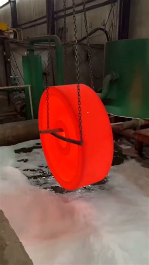 Heat treatment of large wheel forgings # Workshop daily # Solid manufacturer