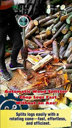 Automatic Wood Splitter – Chop Logs Fast Without an Axe!