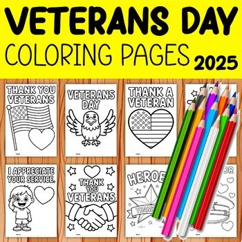 Veterans Day Coloring Pages | Coloring Thank You Art for Kindergarten