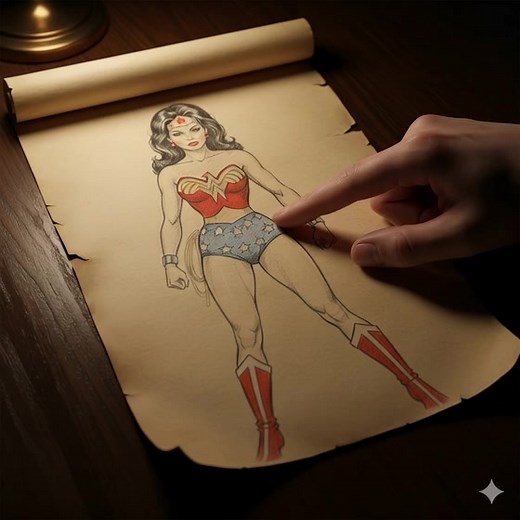 26K views · 561 reactions | A timeless moment the classic 1975 Wonder Woman rises from the page, summoned to life by a single touch. ✨ Strength, grace, and nostalgia reborn in one magical transformation. #WonderWoman #ClassicWonderWoman #WonderWoman1975 #DCComics #fblifestyle | Barbie World | Facebook