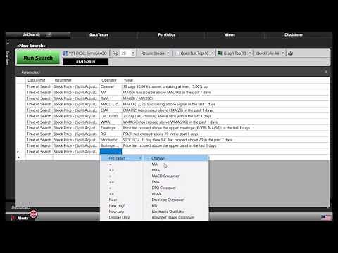VectorVest ProTrader - basics - intro to parameters and criteria