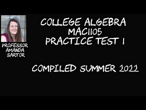 College Algebra Practice Test 1 Questions 16-20