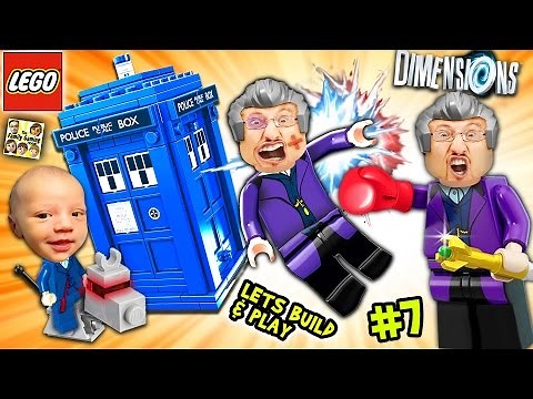 Lets Build & Play LEGO Dimensions #7: DR. WHO!? FGTEEV Duddy Goes Back In Time w/ Tardis! K-9 FARTS